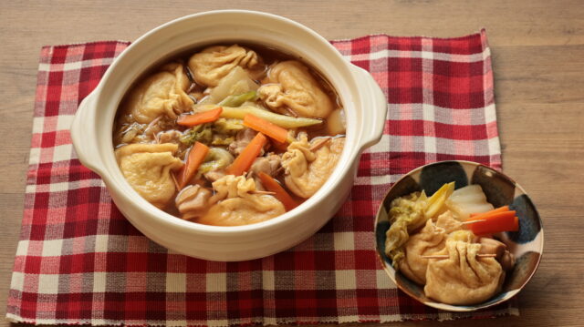 IMG 4891 白菜の大量消費に！やみつき無限もちきんちゃく鍋の超簡単作り方。お餅の消費に最高！