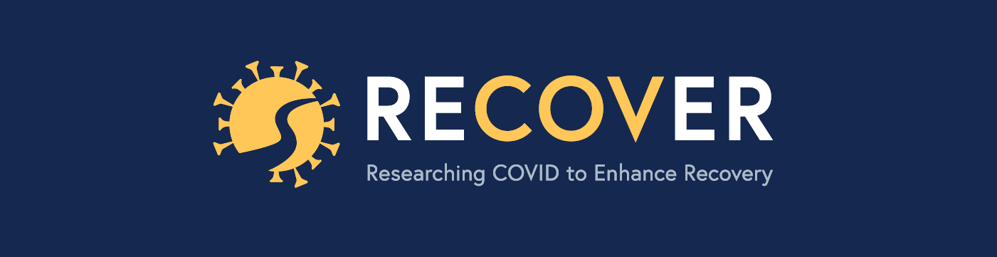 RECOVER logo with the text "RECOVER: Researching COVID to Enhance Recovery"