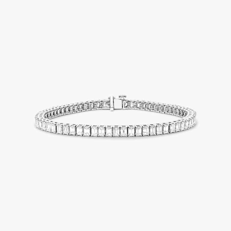 James Allen white gold bridal tennis bracelet