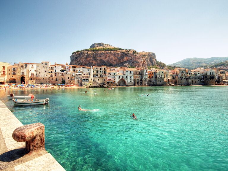 Coast of Cefalu, Sicily, Italy