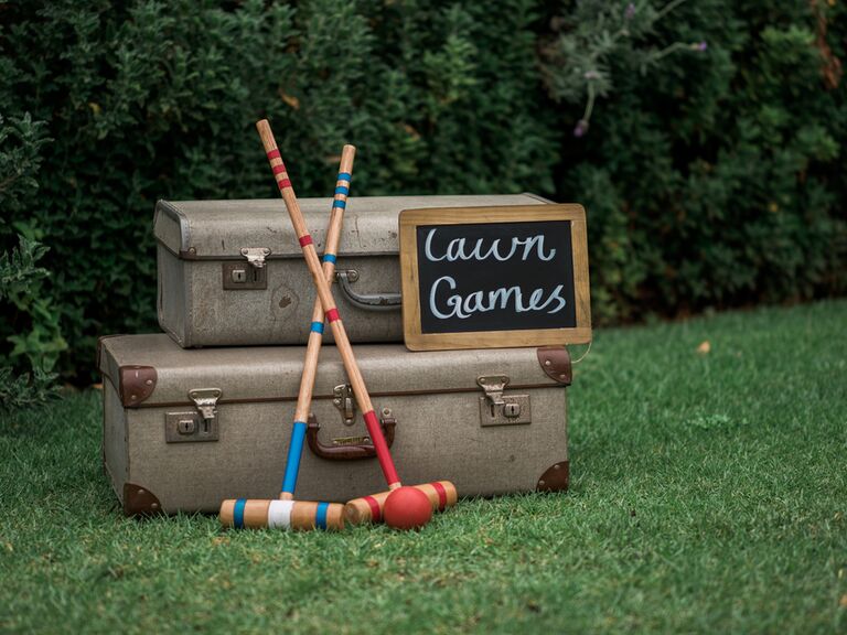 Croquet for a wedding lawn game