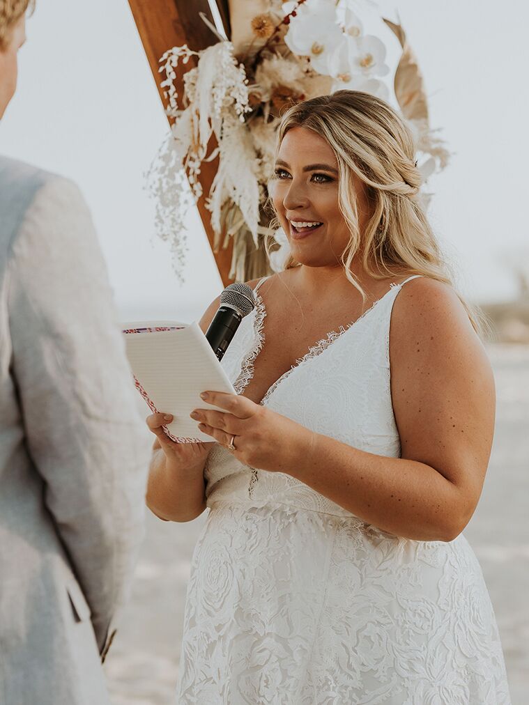 Half-up, half-down wedding hair