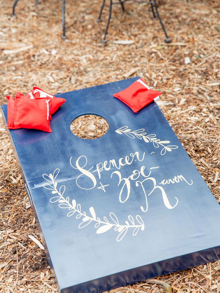 Cornhole wedding game