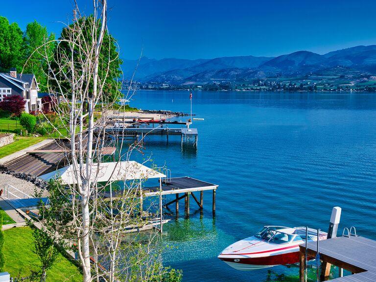 A Lakeshore view at Lake Chelan in Washington State