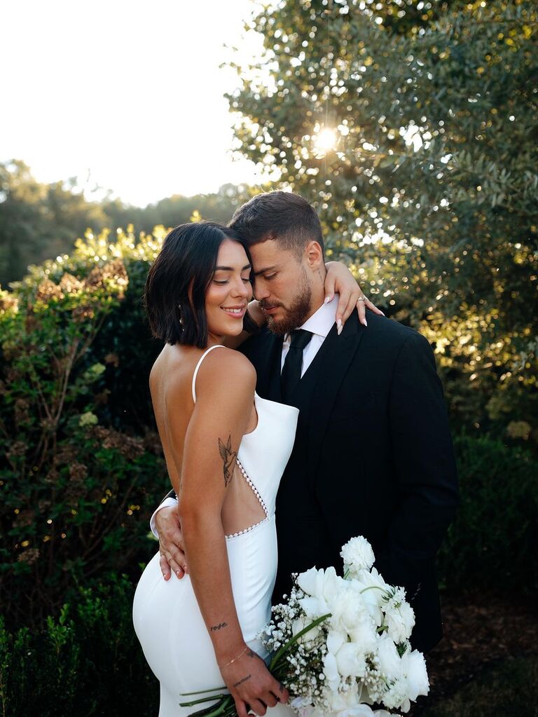 Subtle waves wedding hairstyle