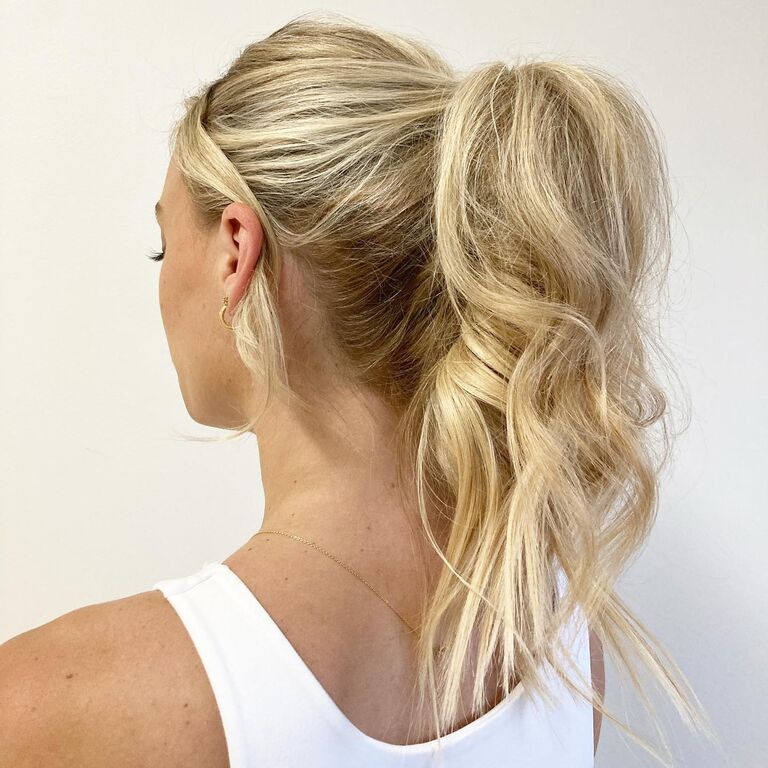 High-Volume Ponytail bridesmaid hairstyle