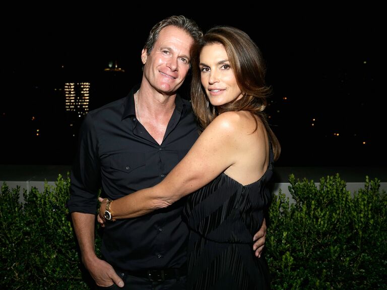 Rande Gerber and Cindy Crawford