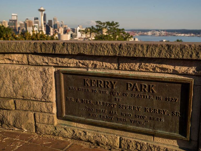 View of the city from the Kerry Park wall