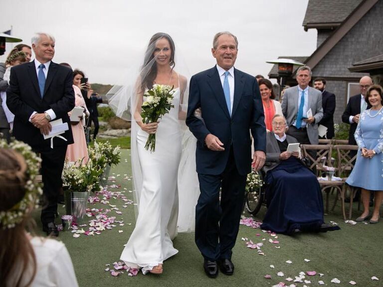 Barbara Bush's wedding dress