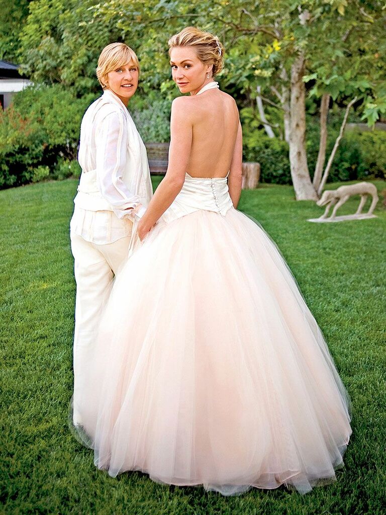 Portia de Rossi's wedding dress