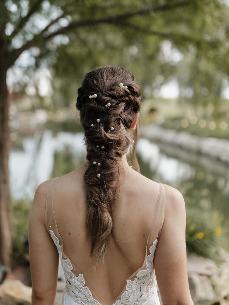 Braid wedding hairstyle