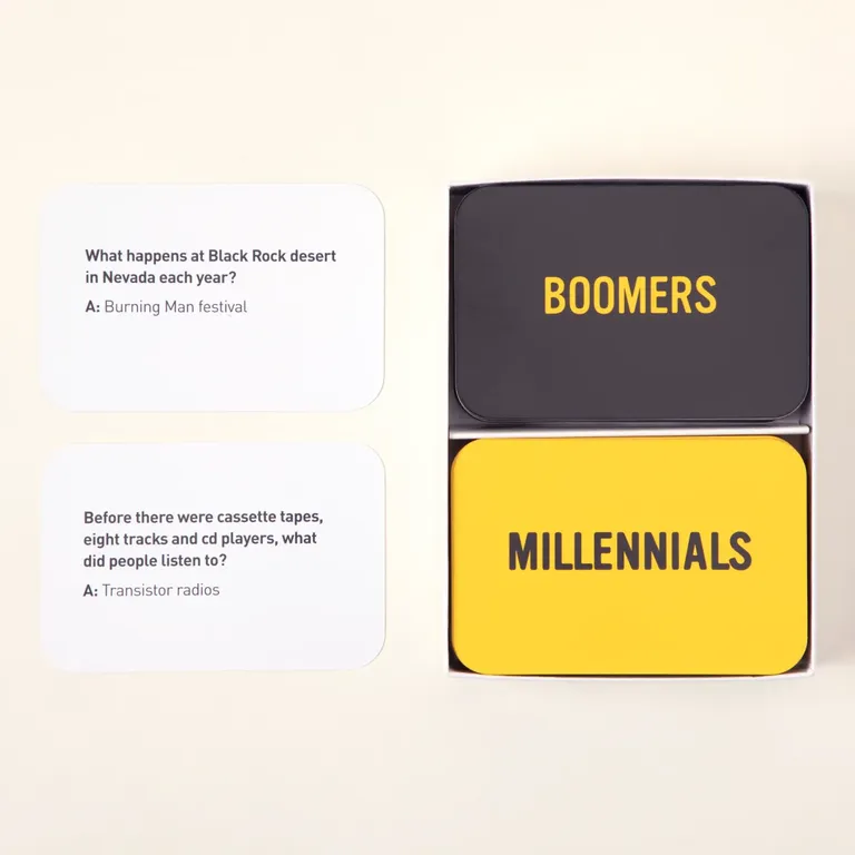 Millennials vs. Boomers Trivia Game Rehearsal Dinner Game