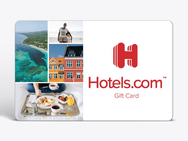 Hotels.com gift card idea for wedding registry. 