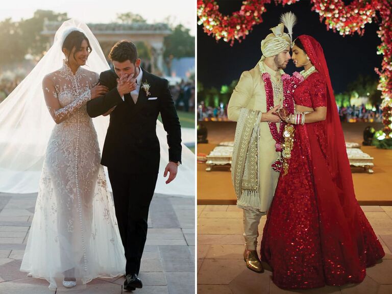 Priyanka Chopra's wedding dresses