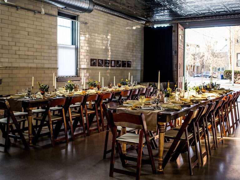 Small wedding venue in Chicago, Illinois.