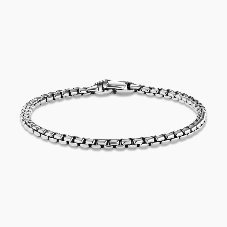 David Yurman silver box chain wedding bracelet