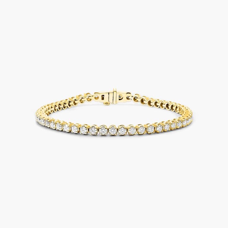 James Allen gold diamond wedding tennis bracelet