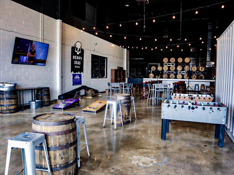 Heavy Seas Beer engagement party venue in Halethorpe, Maryland 