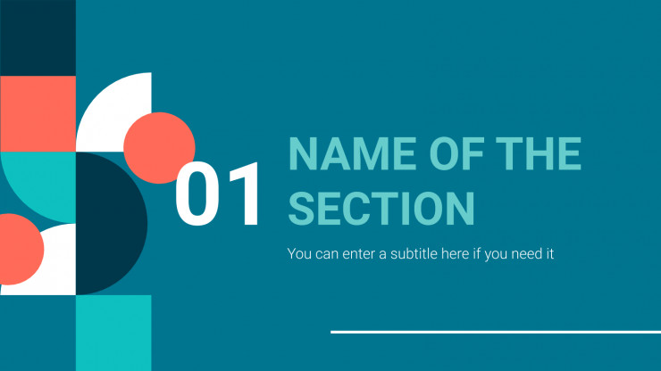 Geometric Pattern presentation template 