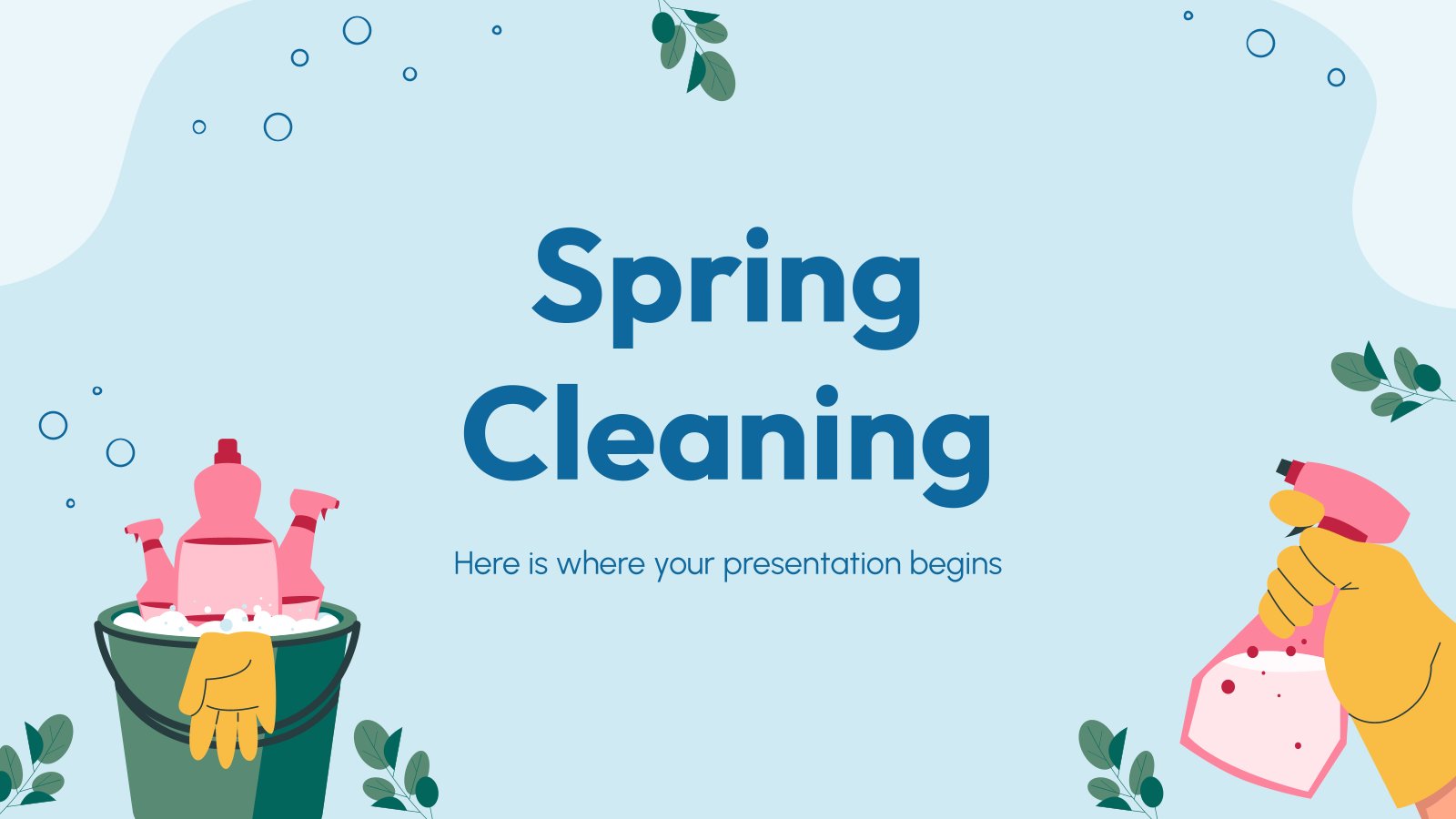 Spring Cleaning presentation template 