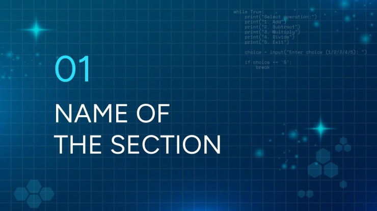 AI Tech Template presentation template 