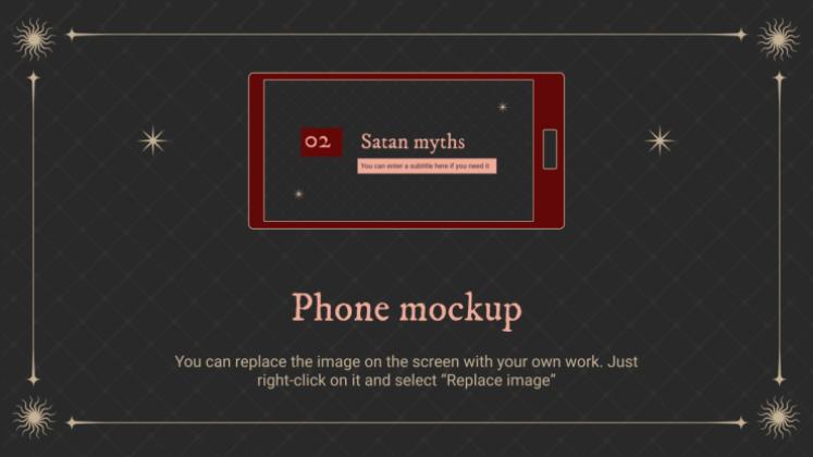 Satan Theme presentation template 