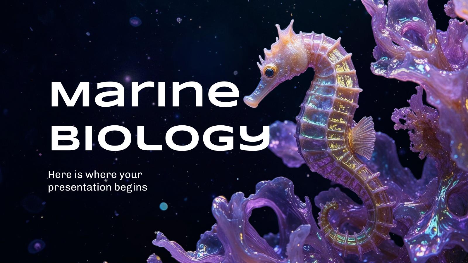 Marine Biology presentation template 
