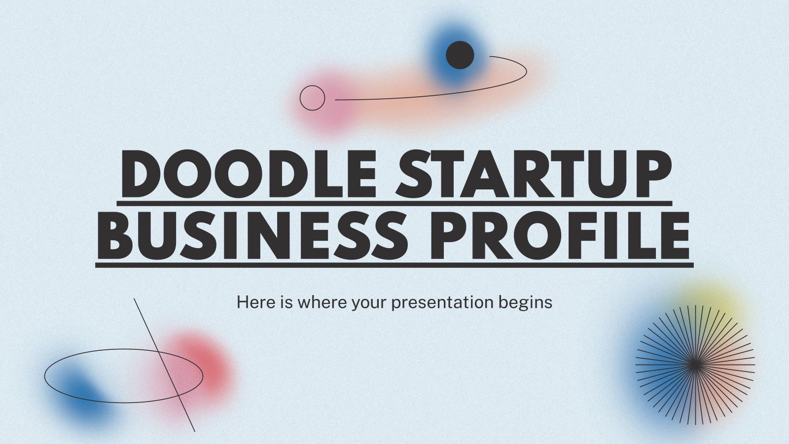 Profil d'entreprise Startup Doodle Modèles de présentation