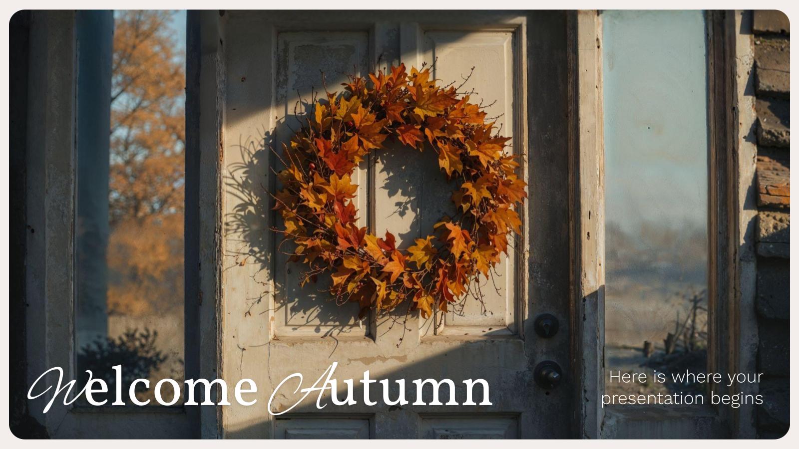 Welcome Autumn presentation template 