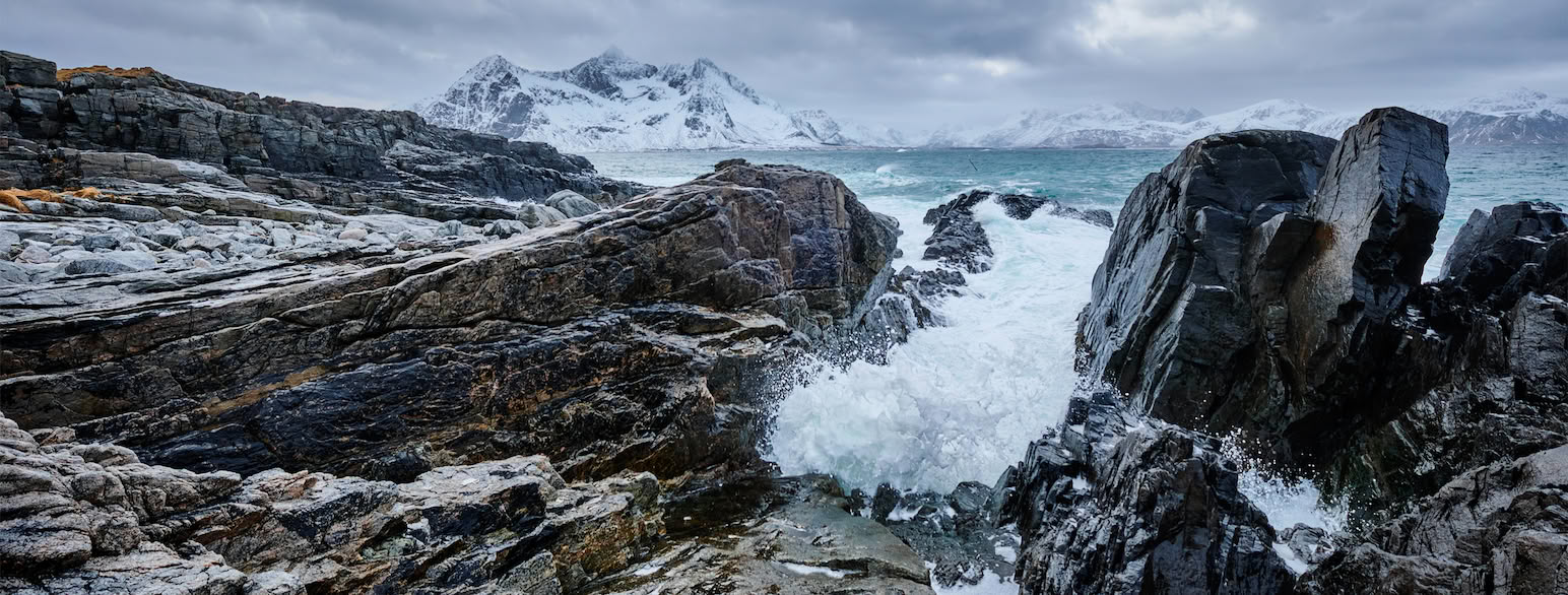 Vikten i Lofoten. Grunnfjellet i Lofoten er fra prekambrium.