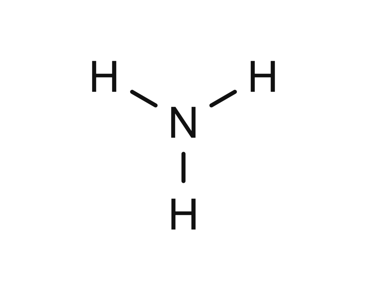 Strukturformel ammoniakk