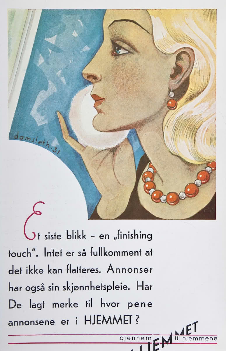 Reklame for Hjemmet fra 1931.