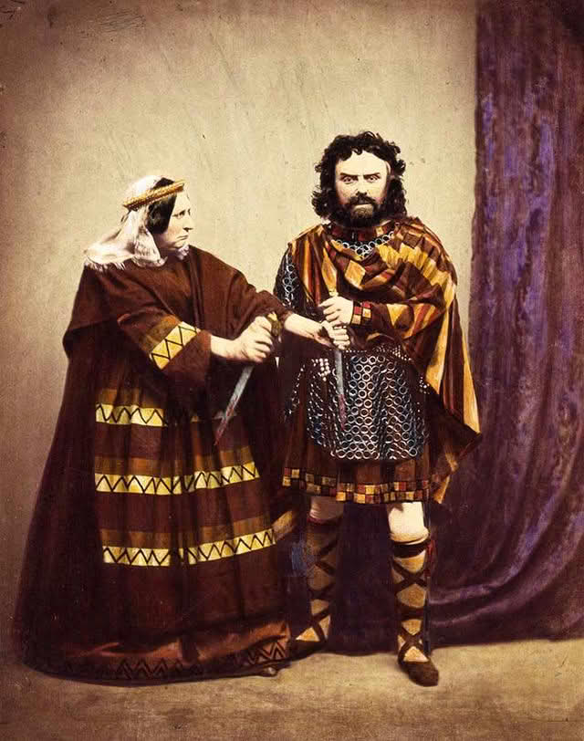 Charles Kean som Macbeth og Ellen Tree Kean som Lady Macbeth, 1857