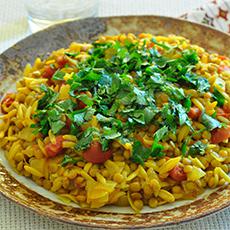 Indian Lentils and Pasta