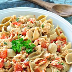 Salmon Pasta Skillet