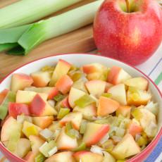 Sautéed Leeks and Apples