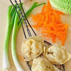 Steamed Chicken Wontons