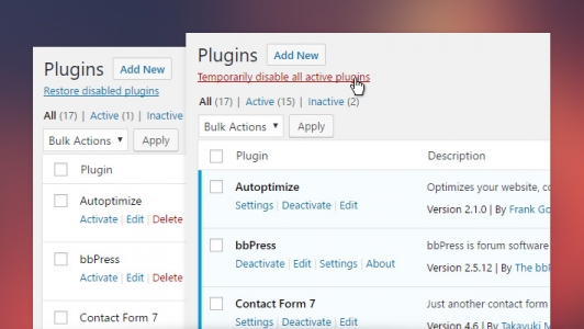 Quick Plugin Disabler