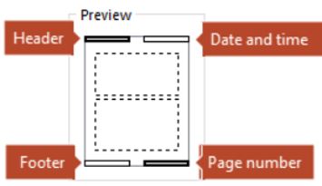 Header Footer diagram