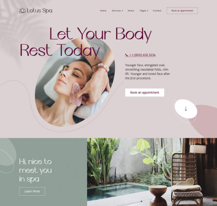 beauty salon wordpress theme