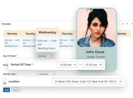 Flexible Calendar & Availability Management