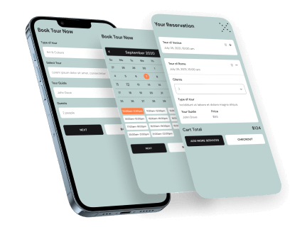 Mobile-friendly Tour Booking Widget