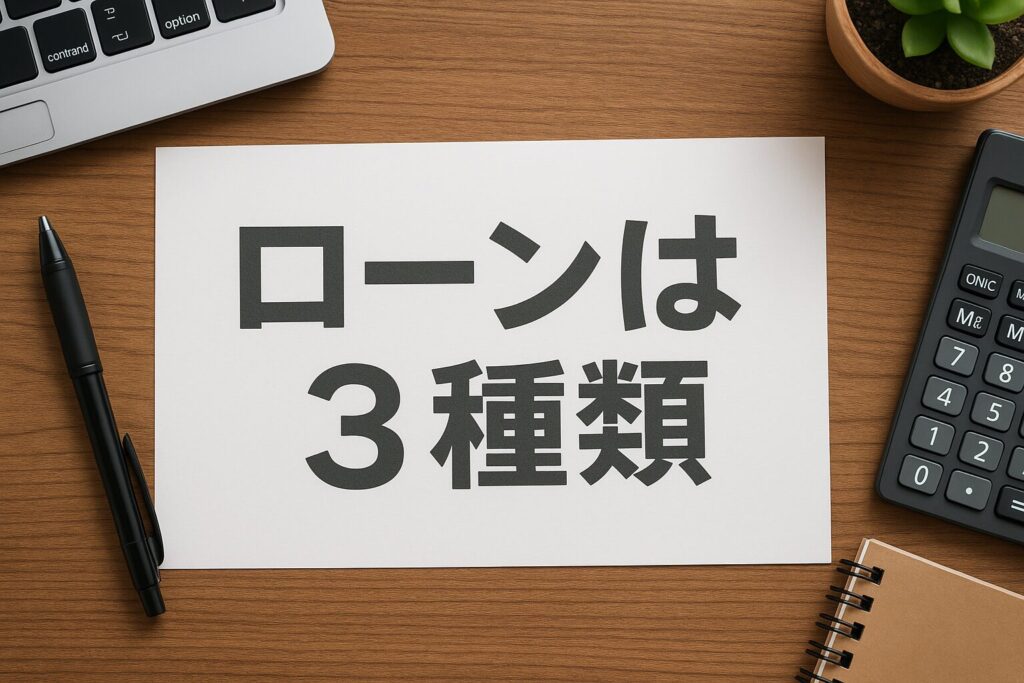 サンクスダイレクトはローンが3種類