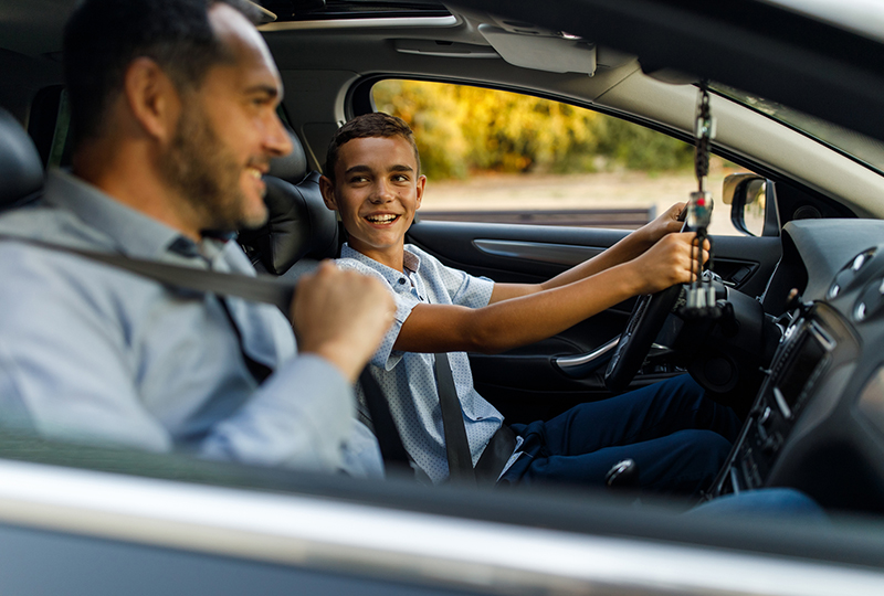 Teaching teen to drive