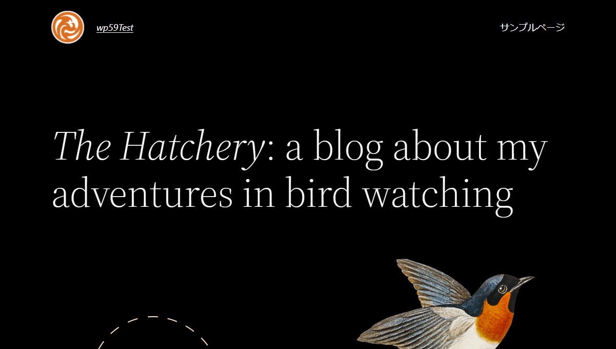 WordPress5.9　Twenty Twenty-Two 外観