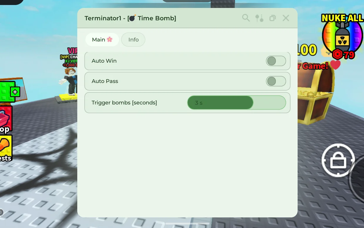 Terminator1 – Time Bomb Script [No Key, Trigger Bomb]