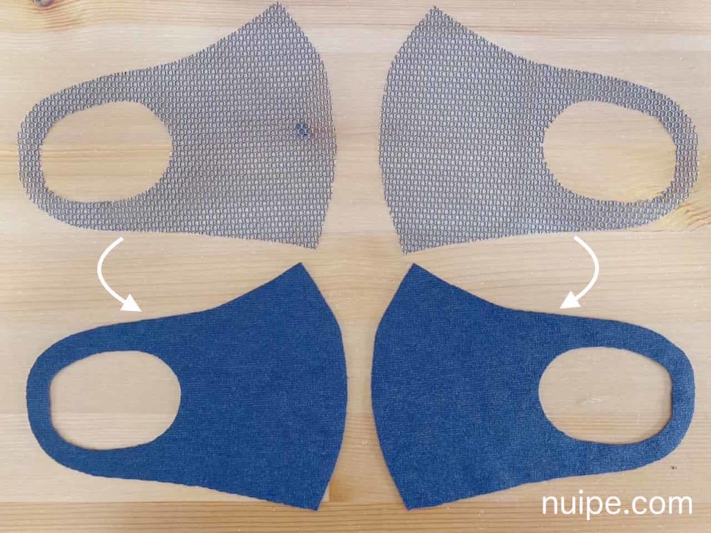 メッシュをのせる