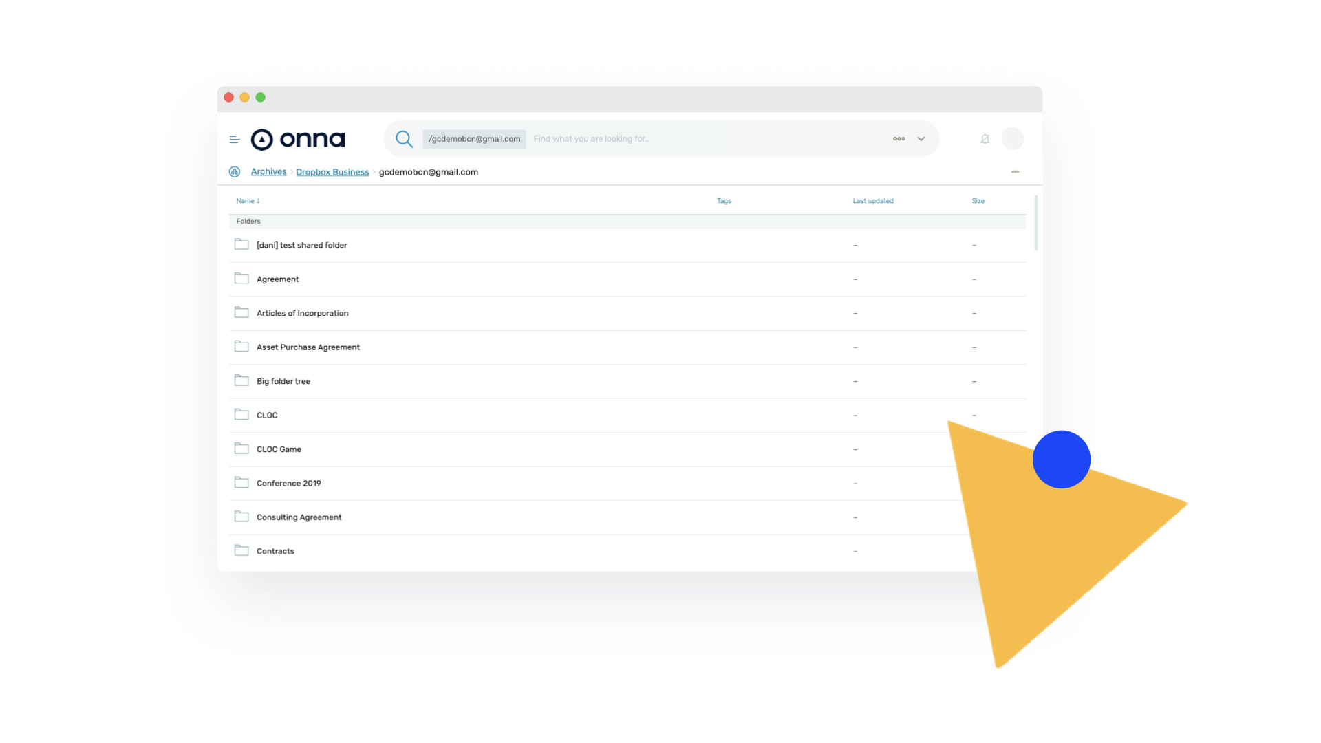 Product screenshot of Onna