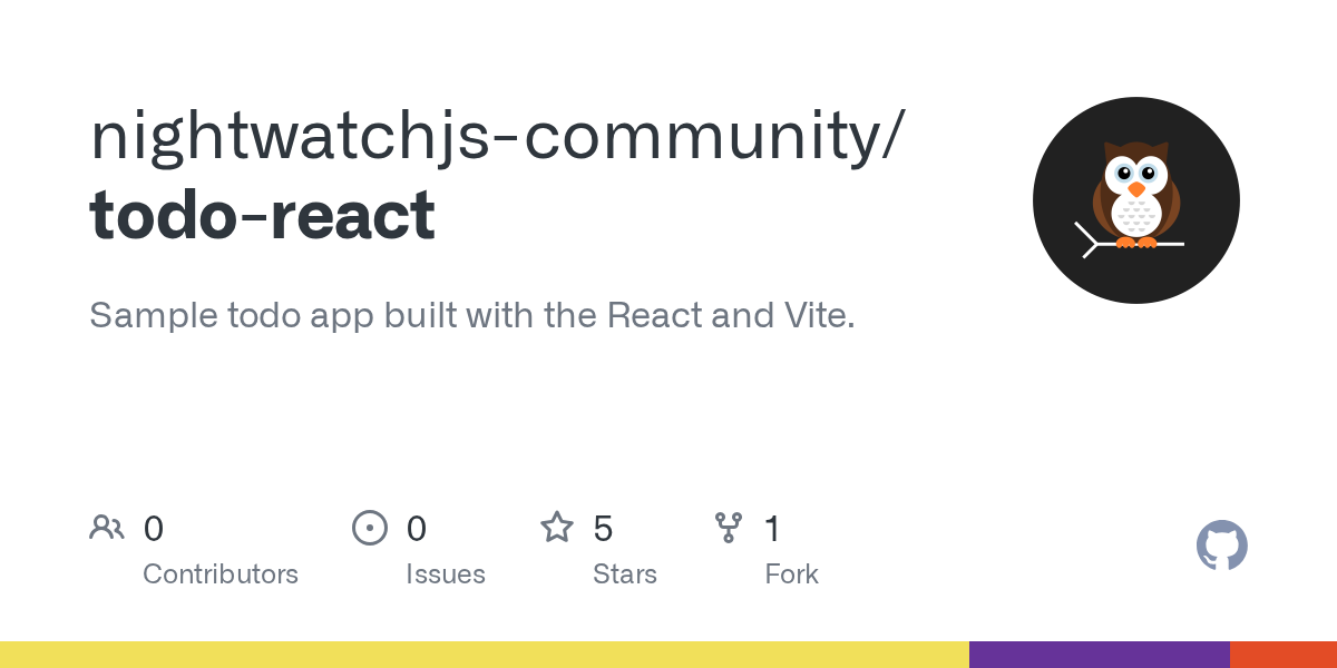 nightwatch-react-plugin on Github