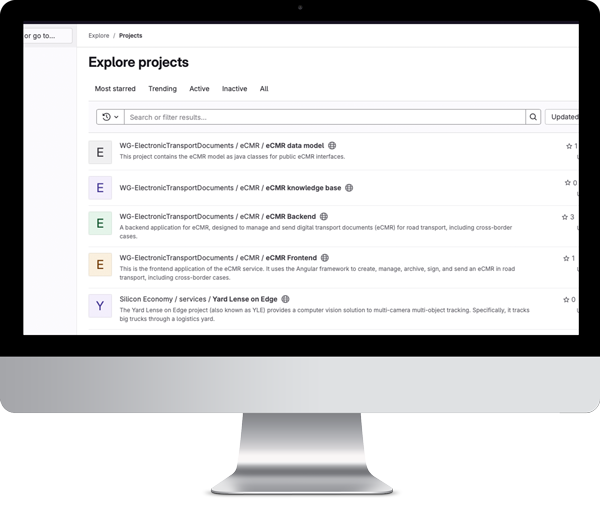 Computer screen with GitHub page
